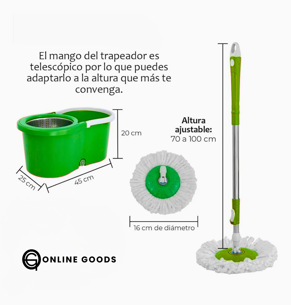 Mopa giratoria con balde escurridor™