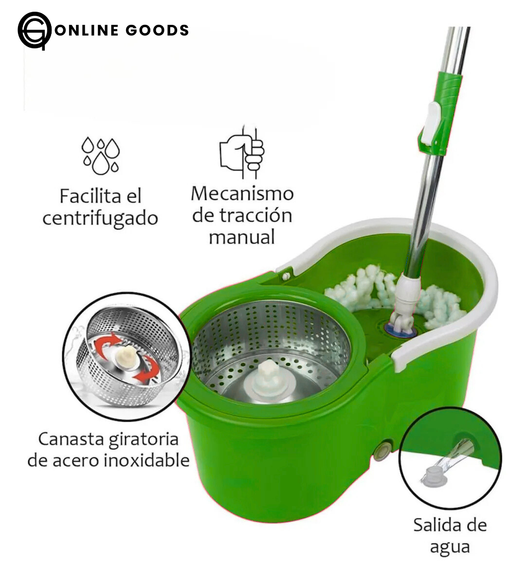 Mopa giratoria con balde escurridor™